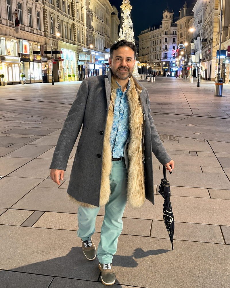 Aílton César Fonseca, guia brasileiro credenciado em Viena, na Áustria