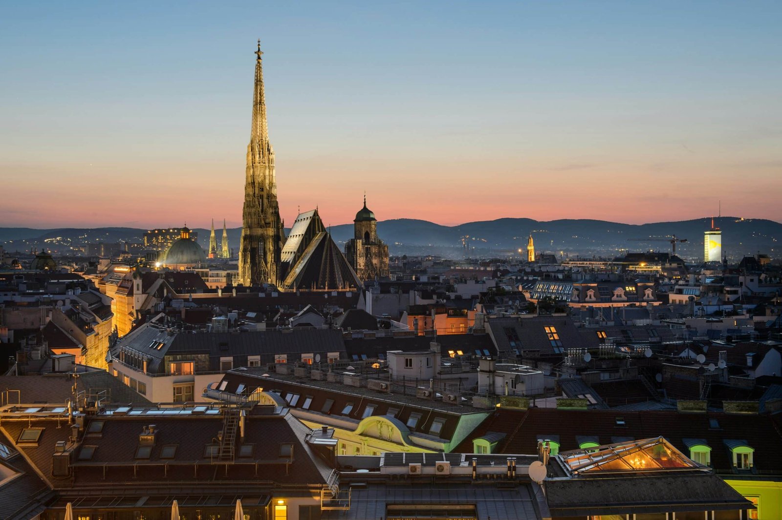 Vista panorâmica de Viena, na Áustria, destino de city tour com guia brasileiro