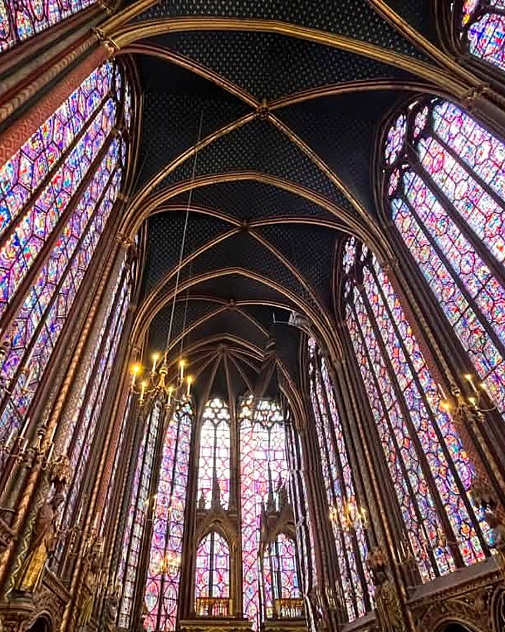 Vitrais da capela alta da Sainte-Chapelle