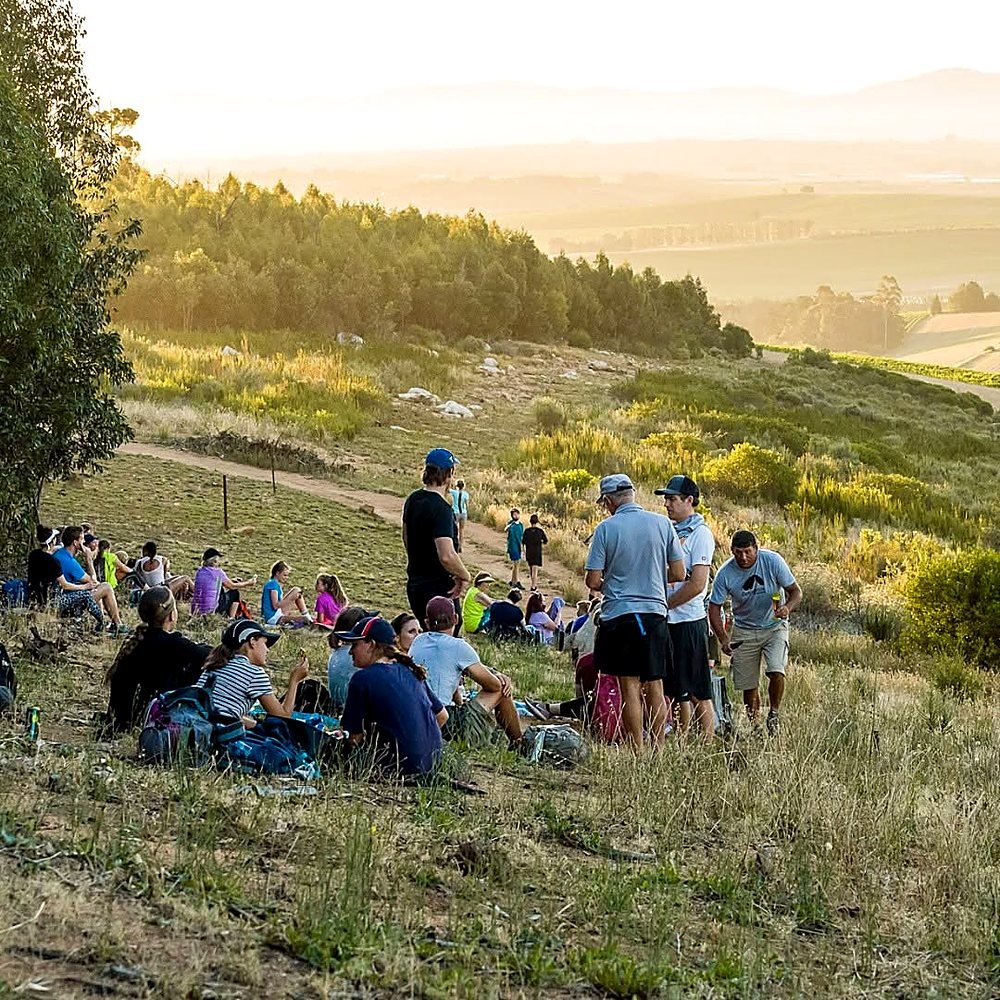Grupo em passeio pelas colinas de Stellenbosch