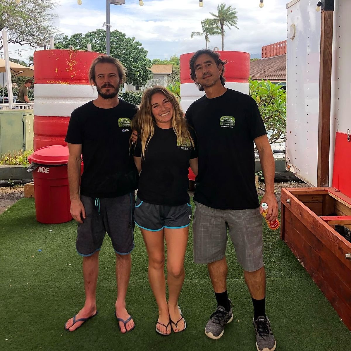 Equipe da Hawaii Eco Divers