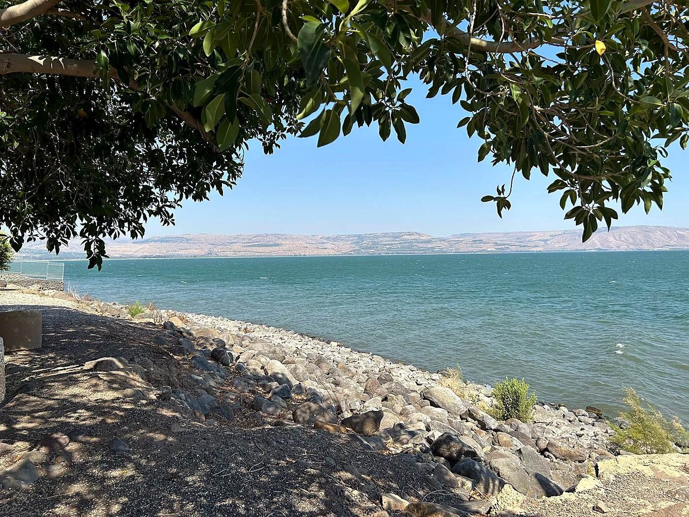 Margem do Mar da Galileia - passeio com guia brasileira em Israel