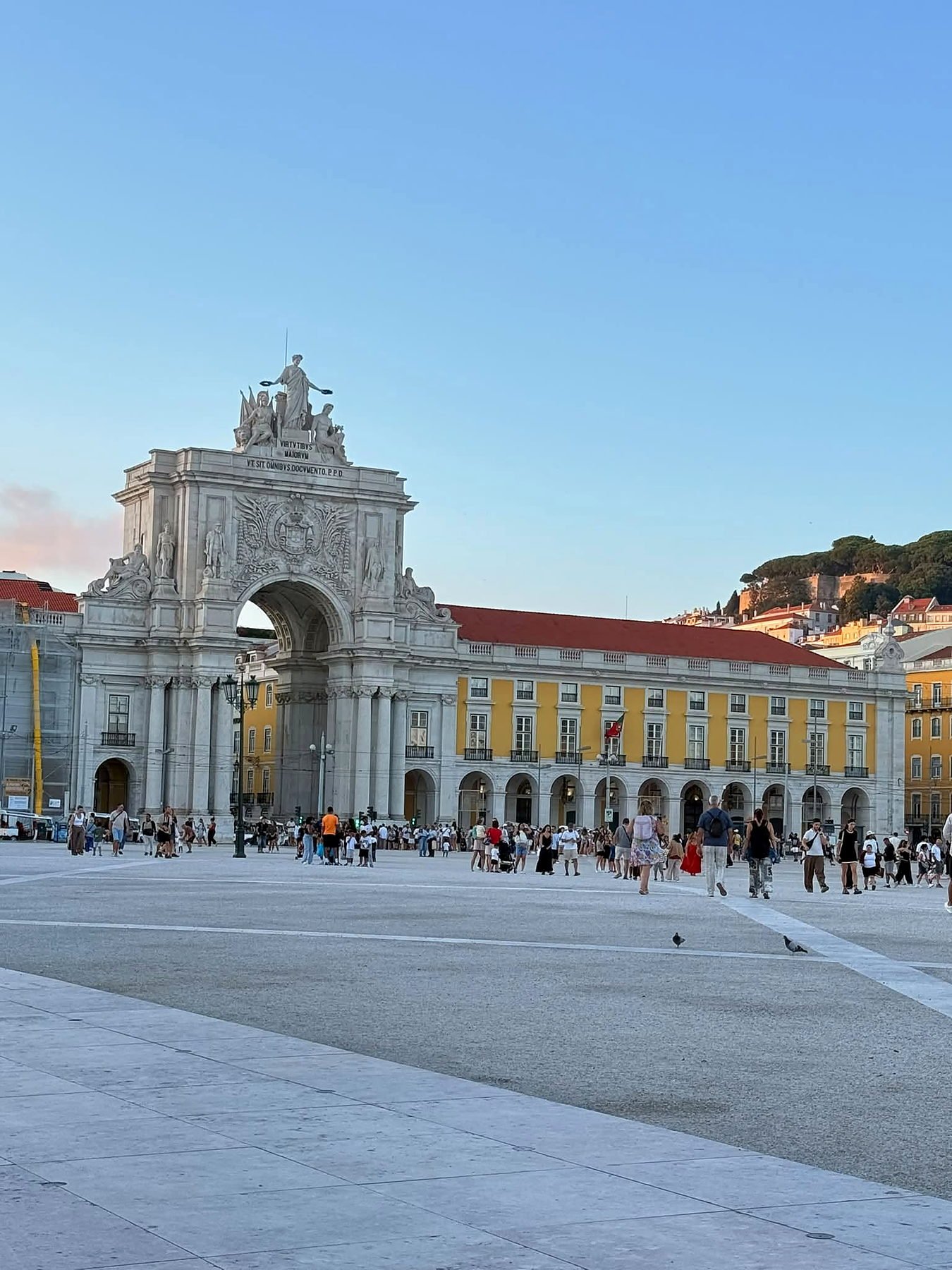 Praça do Comércio e o Arco da Rua Augusta, em Lisboa