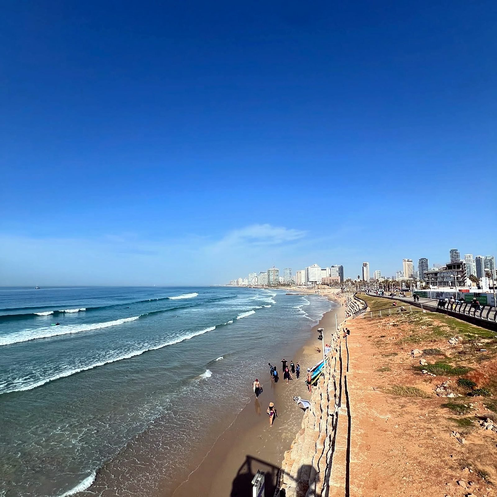 Praias de Tel Aviv vistas de Jaffa - passeio com guia brasileira em Israel
