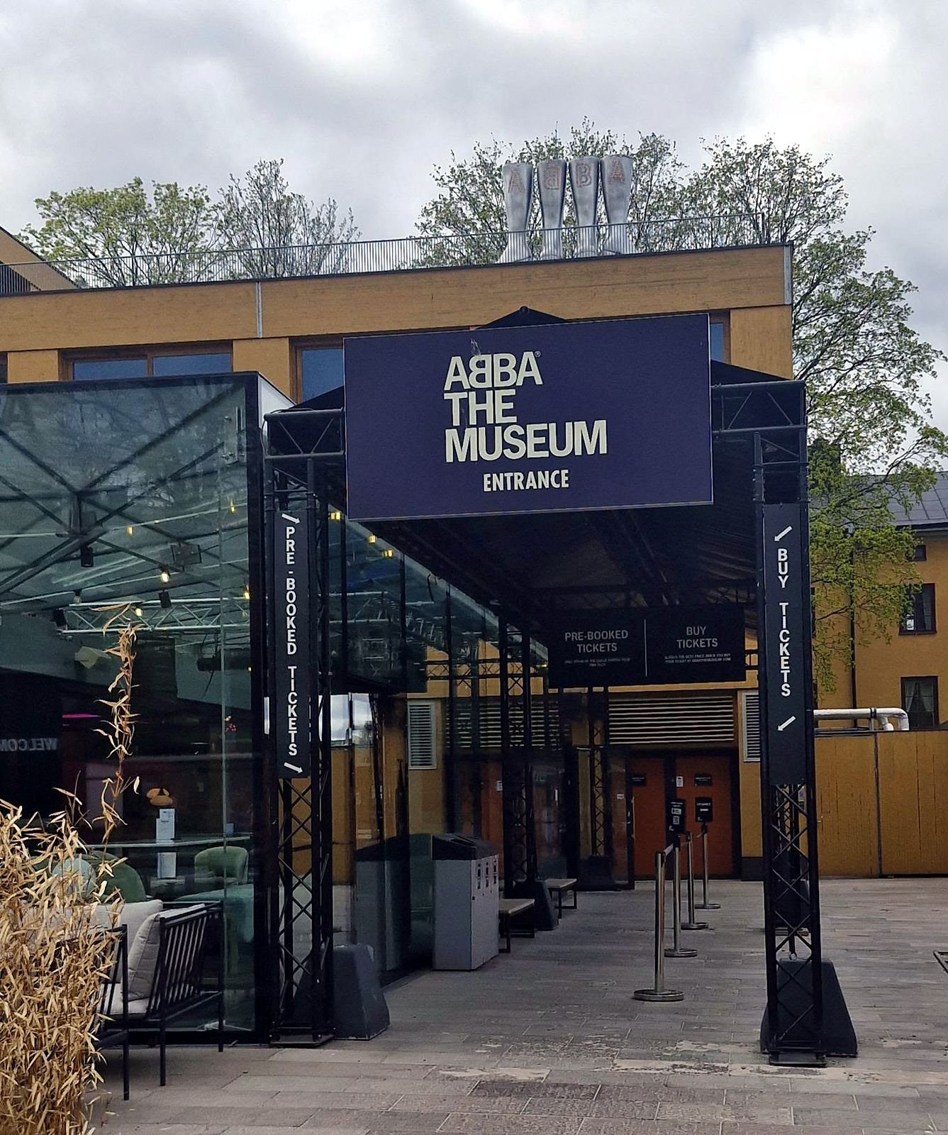 Entrada do ABBA The Museum em Djurgården, Estocolmo