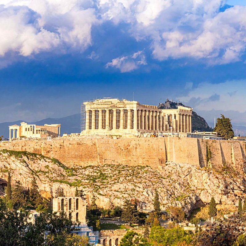 Acrópole de Atenas com o Partenon