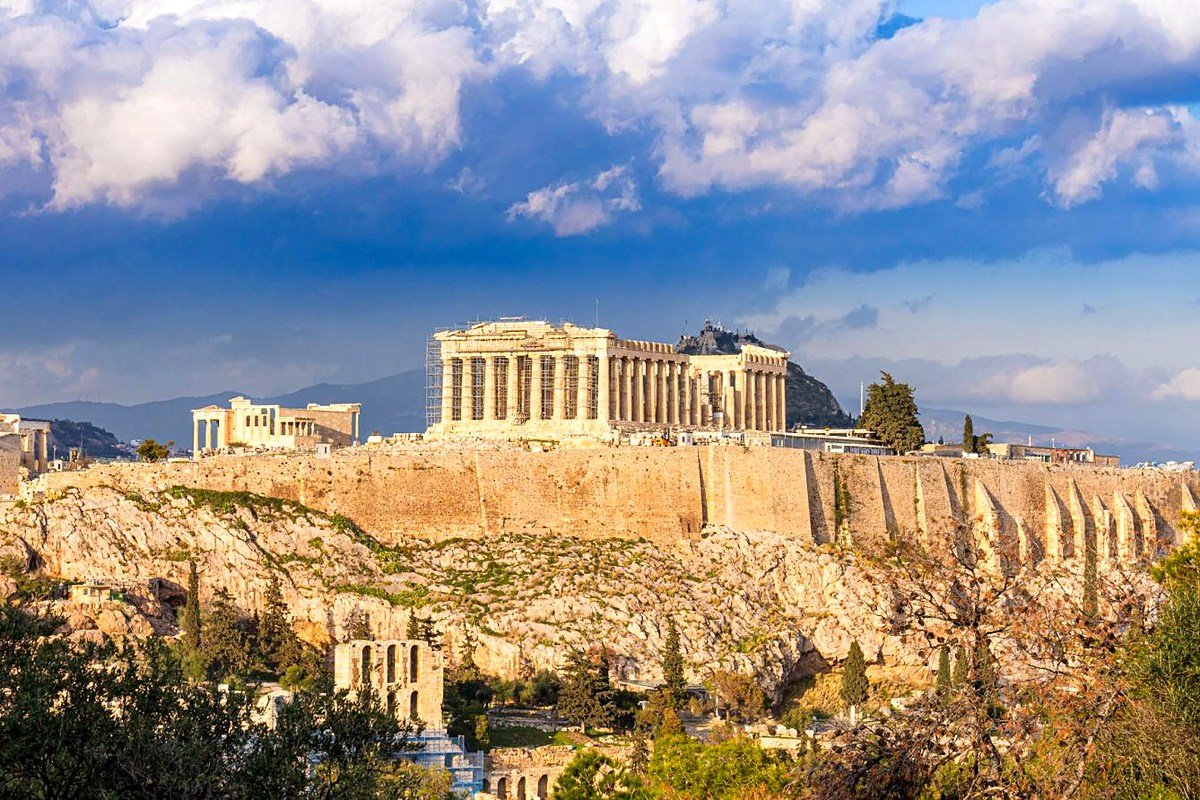 Acrópole de Atenas com o Partenon