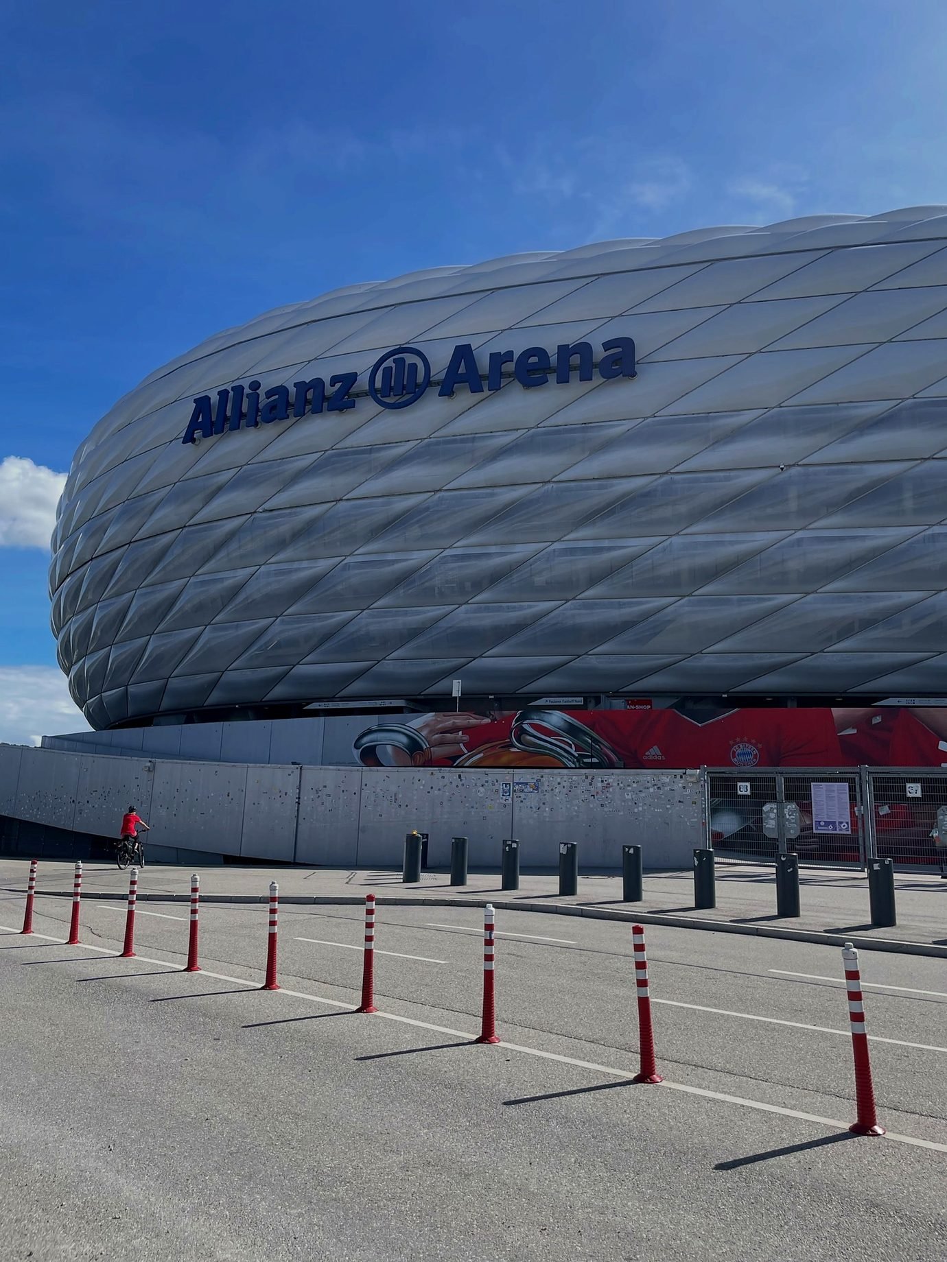 Fachada do estádio Allianz Arena do FC Bayern em Munique