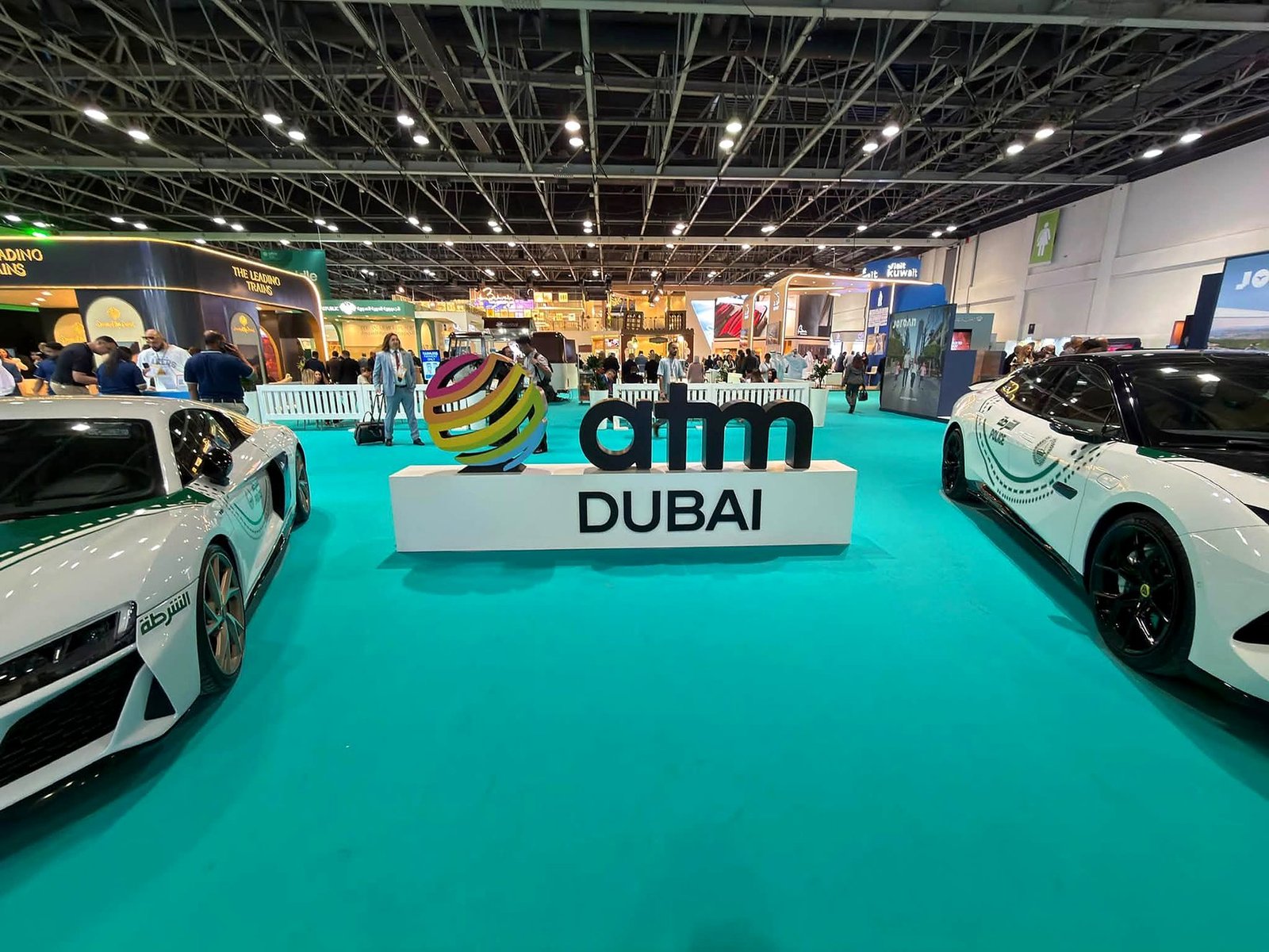 Pavilhão da feira Arabian Travel Market no Dubai World Trade Centre
