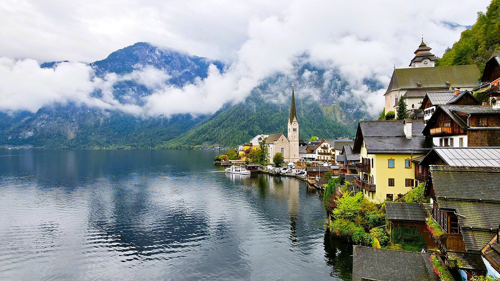 Vilarejo de Hallstatt à beira do lago, bate-volta a partir de Salzburgo com guia brasileiro