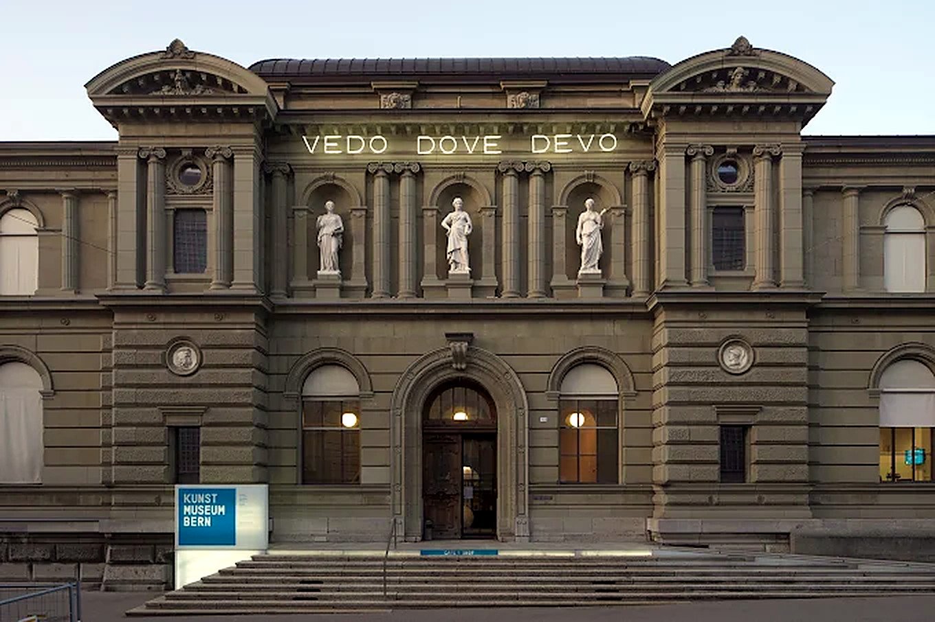 Fachada do Kunstmuseum Bern, museu de belas-artes de Berna