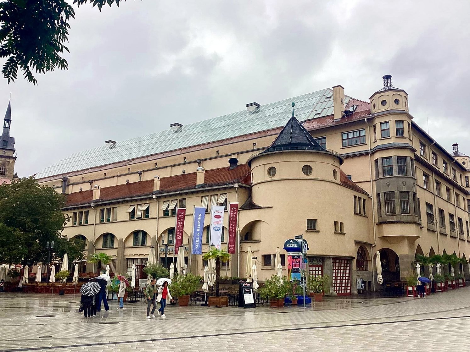 Prédio histórico da Markthalle, o mercado municipal de Stuttgart