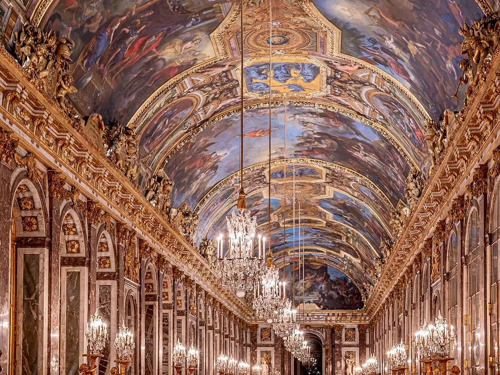Galeria dos Espelhos do Palácio de Versalhes