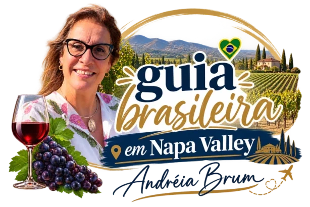 Logo Guia Brasileira em Napa Valley - Andréia Brum