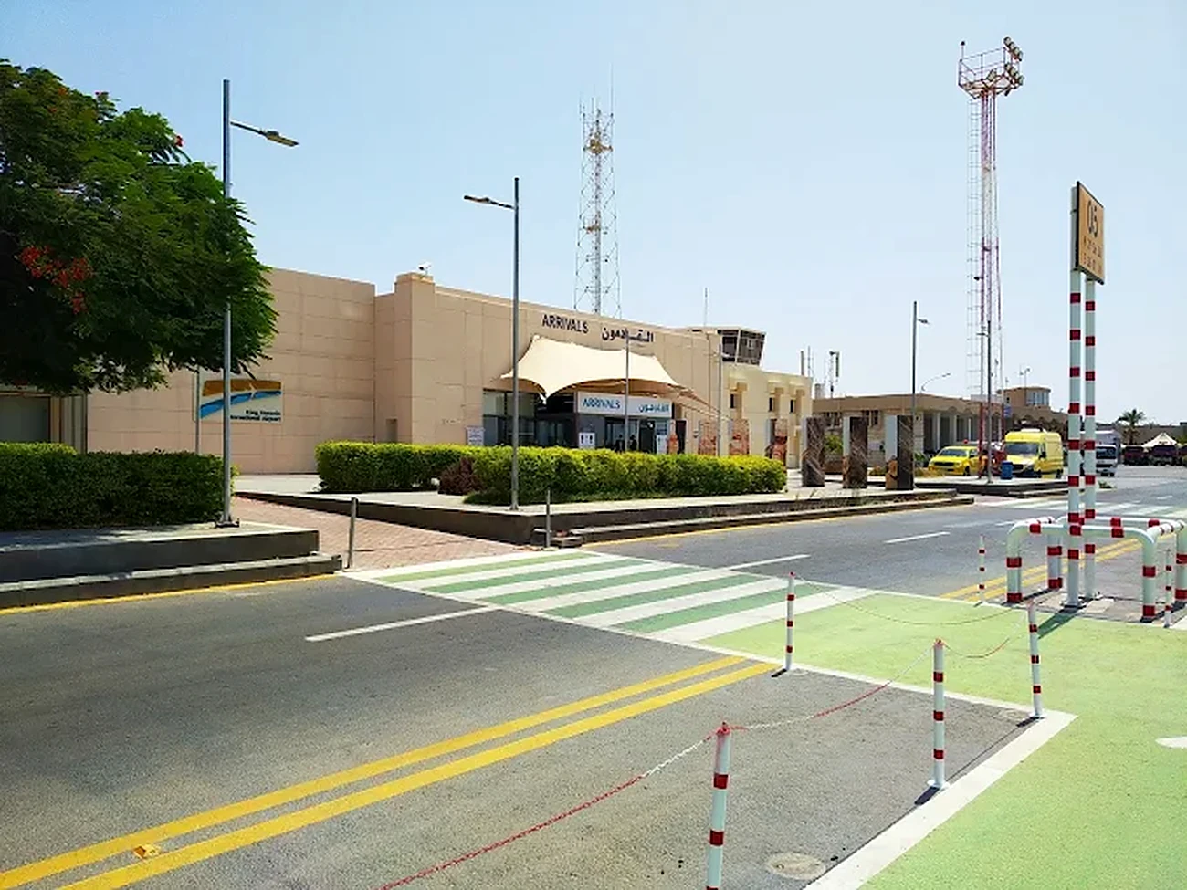 Área de desembarque de aeroporto na Jordânia